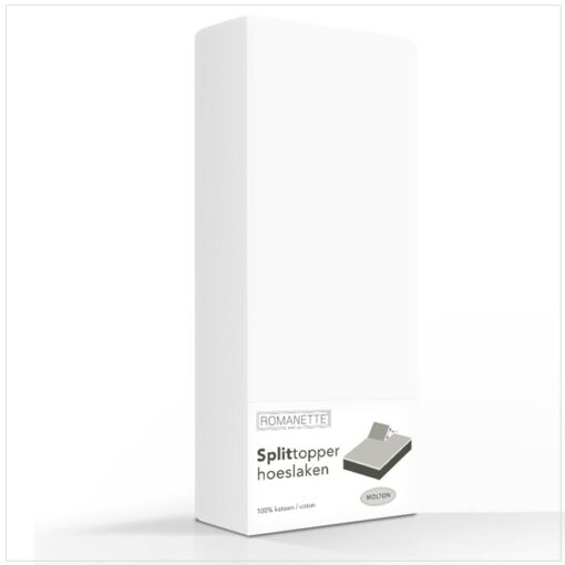 Romanette topper molton met split
