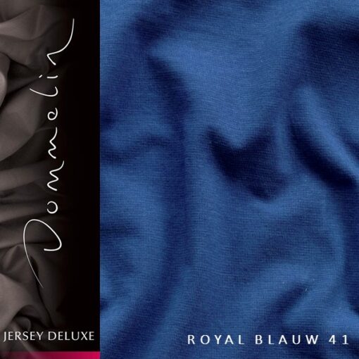 Dommelin hoeslaken Jersey Royal Blauw