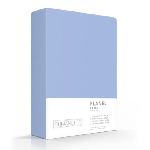 Romanette Laken Flanel Blauw
