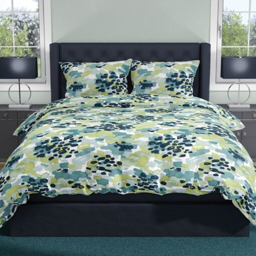 Romanette Dekbedovertrek Katoen Terrazzo Blauw 200 x 200/220 cm