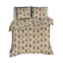 Satin Dor Dekbedovertrek - Blake Beige
