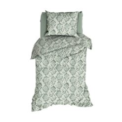 Satin Dor Dekbedovertrek Blake Mistygreen