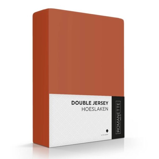 Romanette Hoeslaken Double Jersey Terra