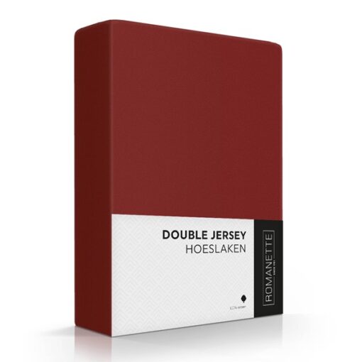 Romanette Hoeslaken Double Jersey Bordo