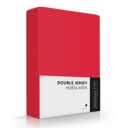 Romanette Hoeslaken Double Jersey Rood
