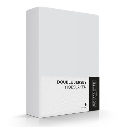 Romanette Hoeslaken Double Jersey Zilver