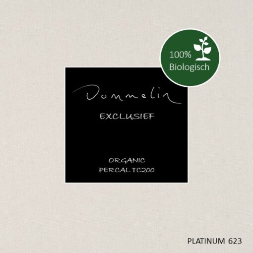 Dommelin Dekbedovertrek Biologisch Percal 200TC Platinum