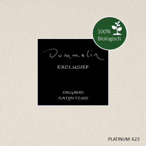 Dommelin Hoeslaken Biologisch Satijn 300TC Platinum