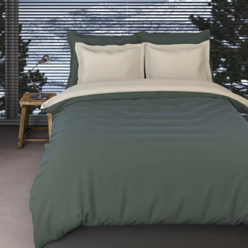 Romanette Dekbedovertrek Flanel Comtesse Mineral