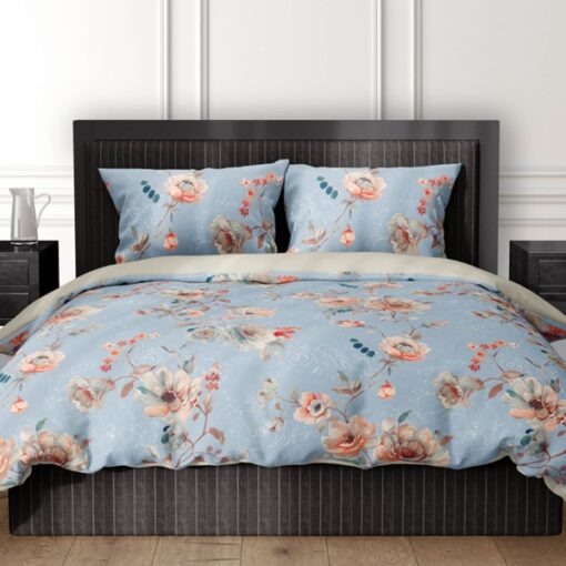 Satin d'Or Dekbedovertrek Charlotte Blauw