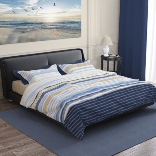 Romanette Dekbedovertrek Katoen Donnie Coastal Blue