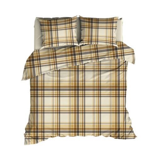 Outlet Romanette Dekbedovertrek Katoen Flair Zand 140 x 200/220cm