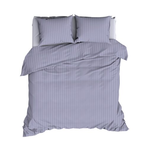 Satin d'Or Dekbedovertrek Satin Streep - Lila