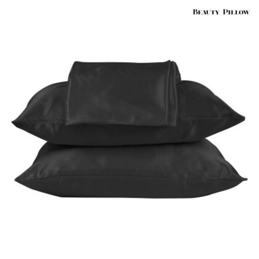 Beauty Pillow Dekbedovertrek Satijn Zwart