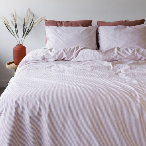 Town & Country Dekbedovertrek Newport Stripe Rosewood