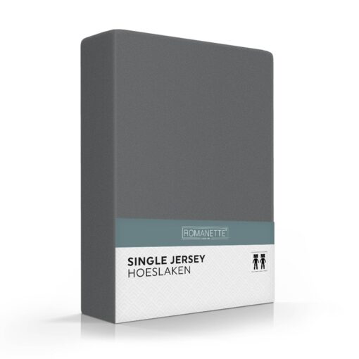 Romanette Hoeslaken Single Jersey Antraciet