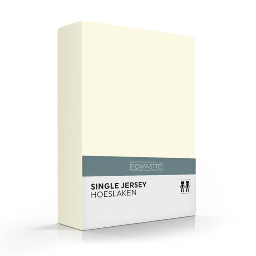 Romanette Hoeslaken Single Jersey Ivoor