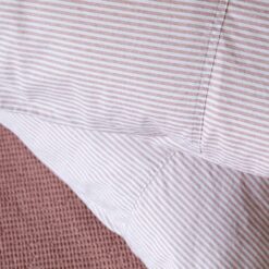 Town & Country Dekbedovertrek Newport Stripe Rosewood - Afbeelding 3
