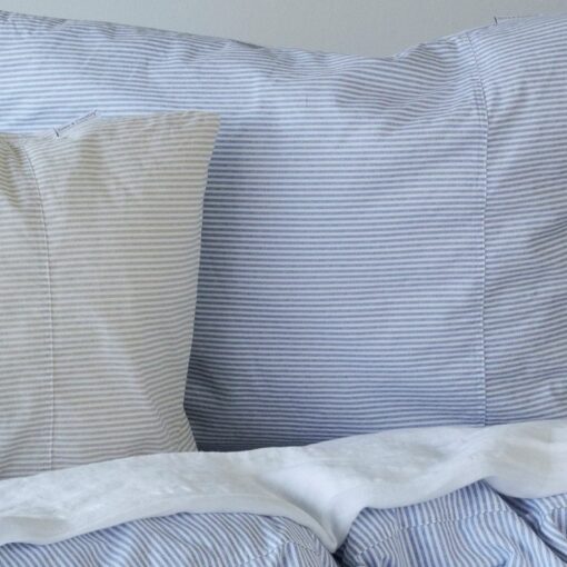 Town Country Kussensloop Newport Stripe Blue - 60 x 70 cm