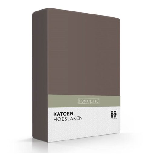 Romanette Hoeslaken Katoen Taupe