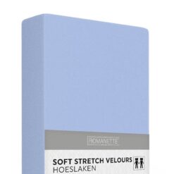 Alternative view of Romanette Hoeslaken Velours Lichtblauw