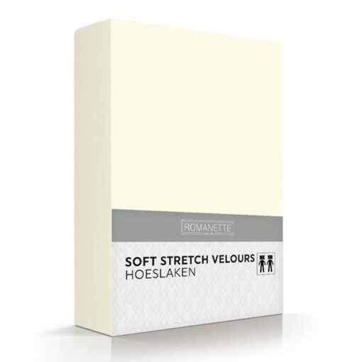 Romanette Hoeslaken Velours Ivoor