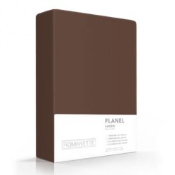Romanette Laken Katoen-Flanel Taupe - Afbeelding 3