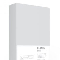 Alternative view of Romanette Laken Katoen-Flanel Zilver