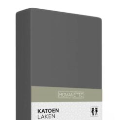 Alternative view of Romanette Laken Katoen Antraciet