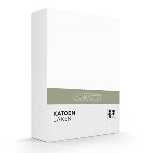 Romanette Laken Katoen Wit