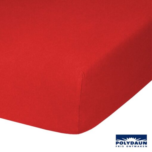 Polydaun Matras Hoeslaken Jersey Rood