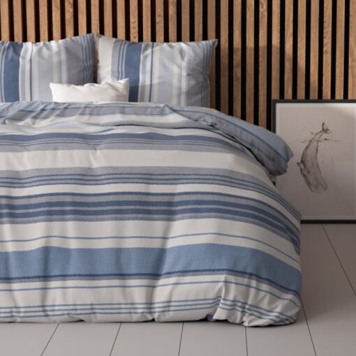 Sleeptime Dekbedovertrek Stripy Blue