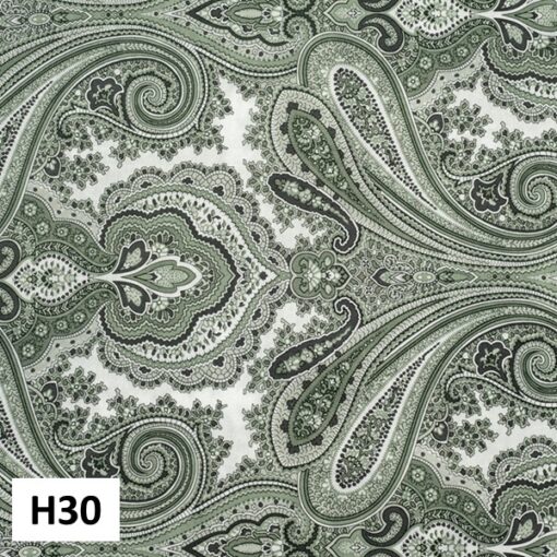 Dommelin Hoeslaken Satijn 400TC - Dessin Pordoi Groen