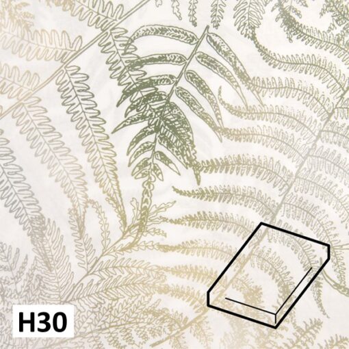 Dommelin Hoeslaken Satijn 400TC - Dessin Verde Wit