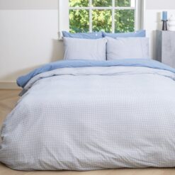 Town Country Dekbedovertrek Gingham - Oldblue