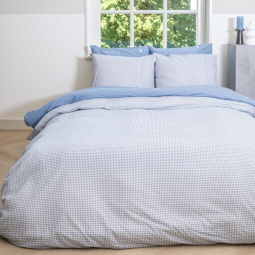 Town Country Dekbedovertrek Gingham - Oldblue