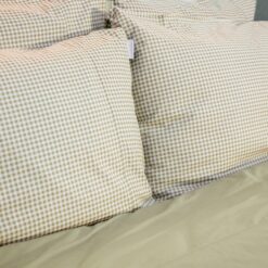 Town Country Dekbedovertrek Gingham - Olive