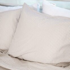 Town Country Kussensloop Gingham Taupe