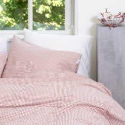 Town Country Kussensloop Gingham in Rosewood
