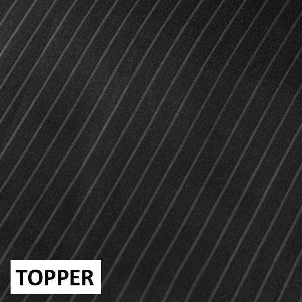 Dommelin Topper Hoeslaken Satijn 400TC - Dessin Pico Zwart