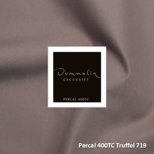 Dommelin Dubbele Splittopper Hoeslaken Percal 400TC Truffel