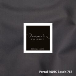 Dommelin Enkele Splittopper Hoeslaken Percal 400TC Basalt