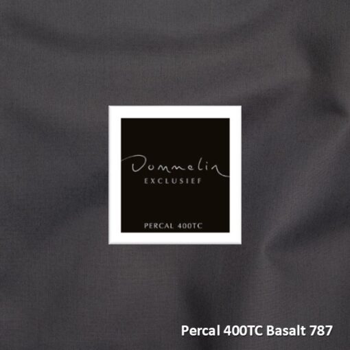 Dommelin Enkele Splittopper Hoeslaken Percal 400TC Basalt