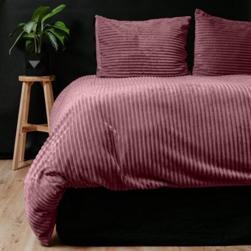 Sleeptime Dekbedovertrek Teddy Oud Roze 240 x 200/220 cm