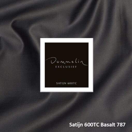 Dommelin Hoeslaken Satijn 600TC Basalt