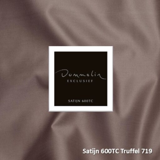 Dommelin Hoeslaken Satijn 600TC Truffel