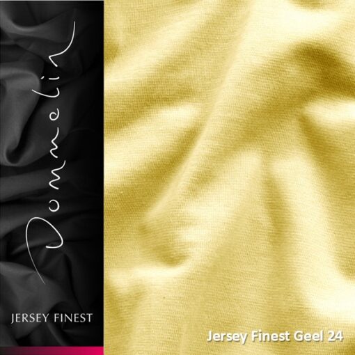 Dommelin Hoeslaken Jersey Finest Geel (24)
