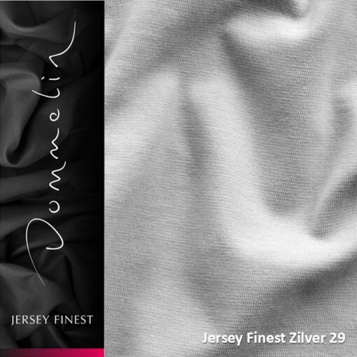 Dommelin Topper Hoeslaken Jersey Finest Zilver (29)