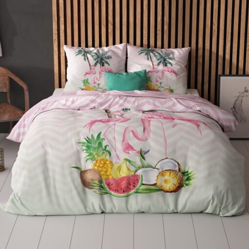 Sleeptime Dekbedovertrek Flamingo 240 x 200/220 cm