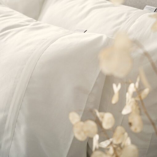 Town Country Kussensloop Boston Satijn Off White - 60 x 70 cm